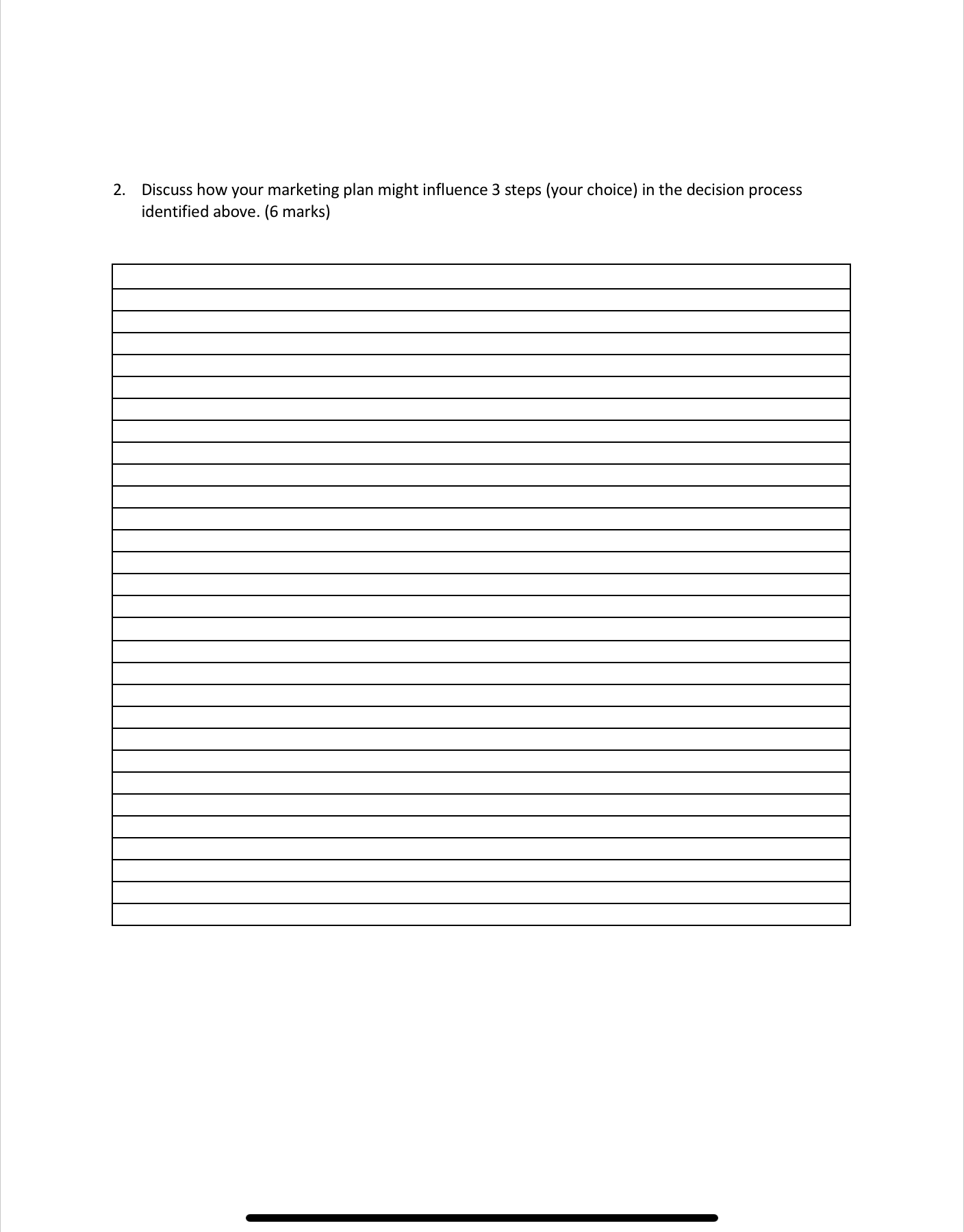 of consumer decision making and consider the elements of each step and