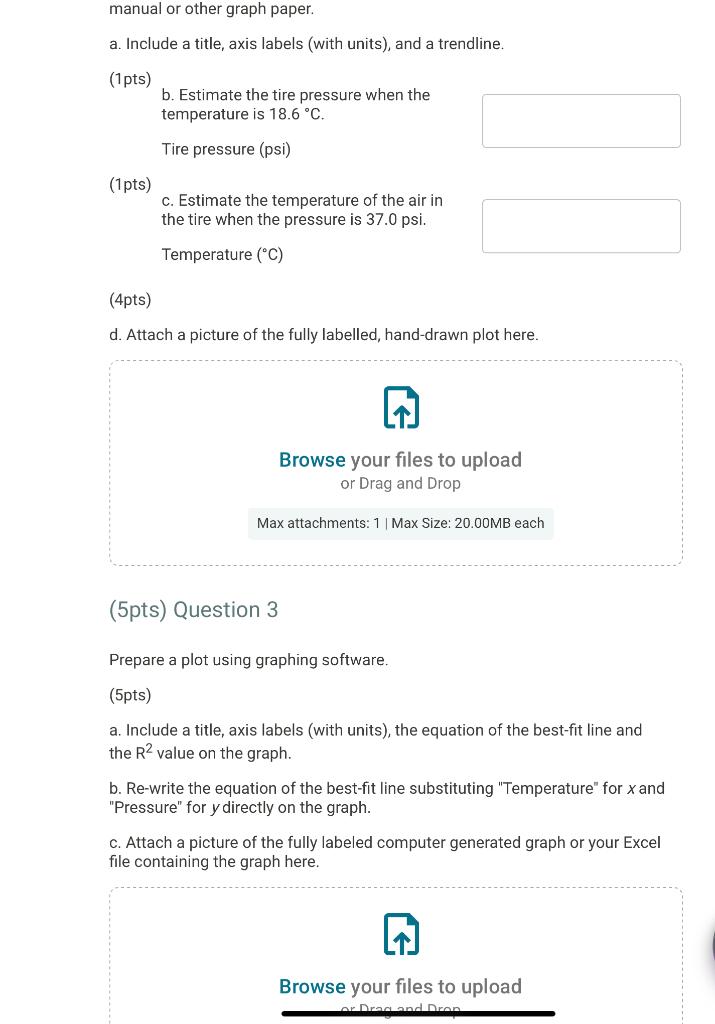 the data and note the variety of units. In order to work