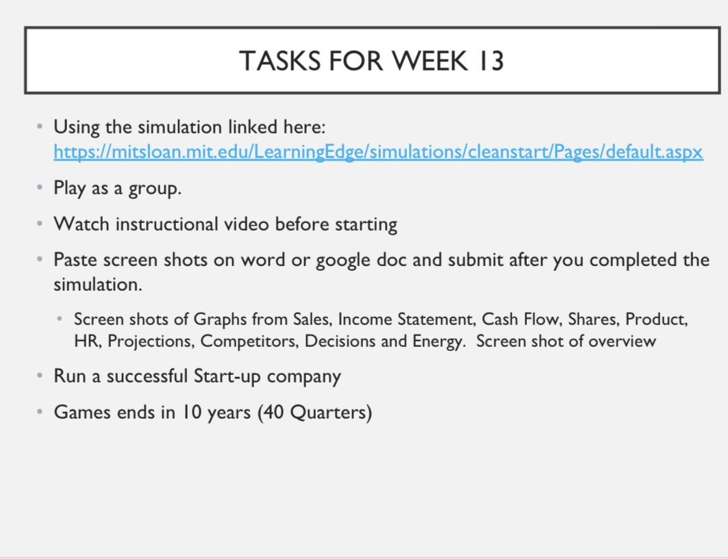 Sumbit all screenshots and explain this project on your current job TASKS