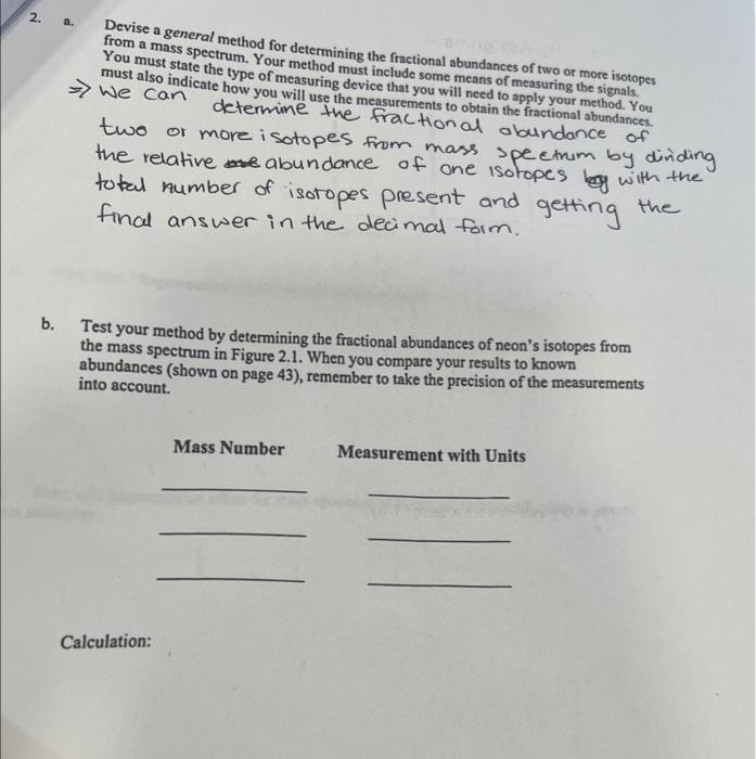 for b only a. Devise a general method for determining the fractional