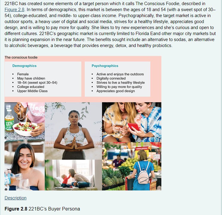 variables might be useful for describing the target market for 221BC Kombucha?What