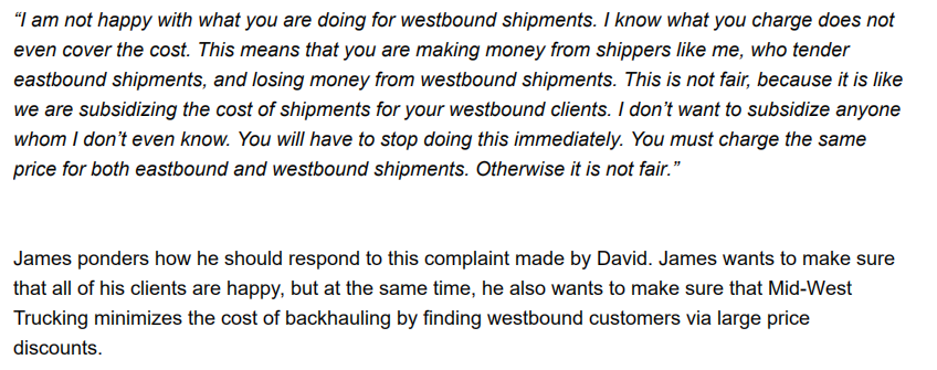 trip of a journey. For example: A truck leaves to make a