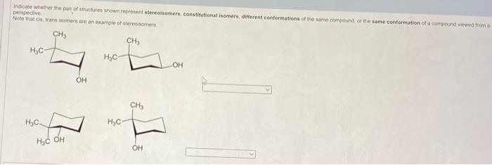 need asap Node that cis, trans inomers are an example of abereossomer