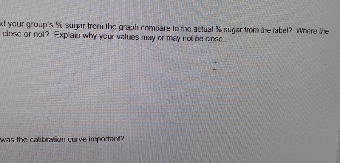 Name...orange juice Calculate the ACTUAL % sugar in beverage #2. I a.