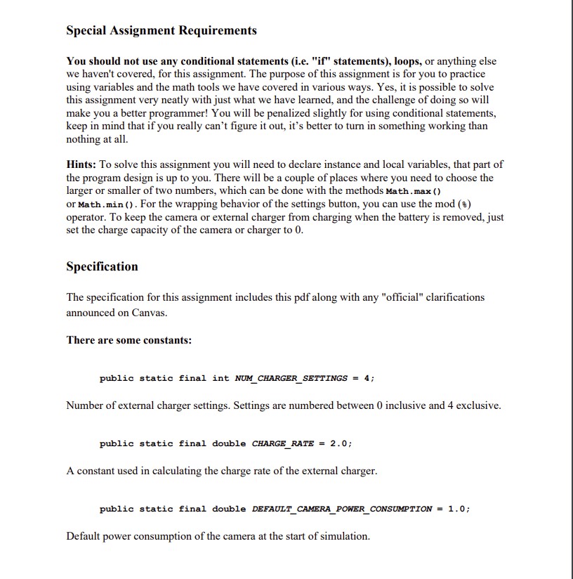 to the external charger for the next few tests cb . moveBatteryExternal(