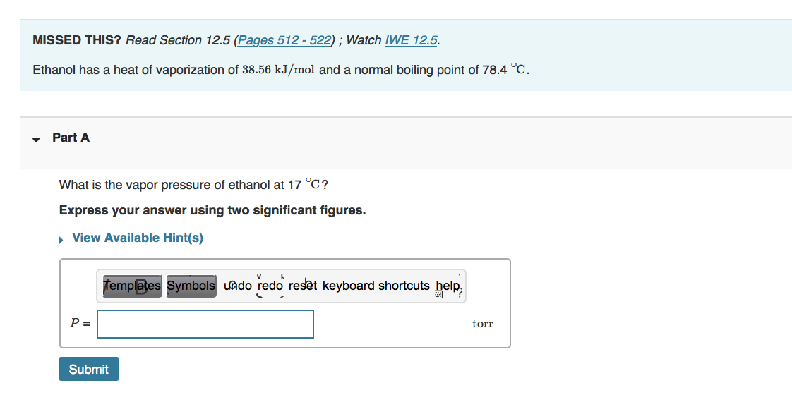 Part A Propane has a normal boiling point of - 42.0C and