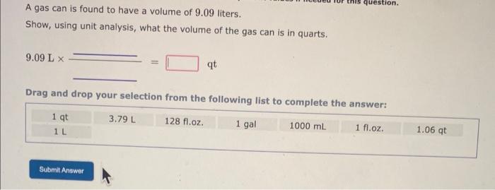 someone confident in math, please help! A gas can is found to