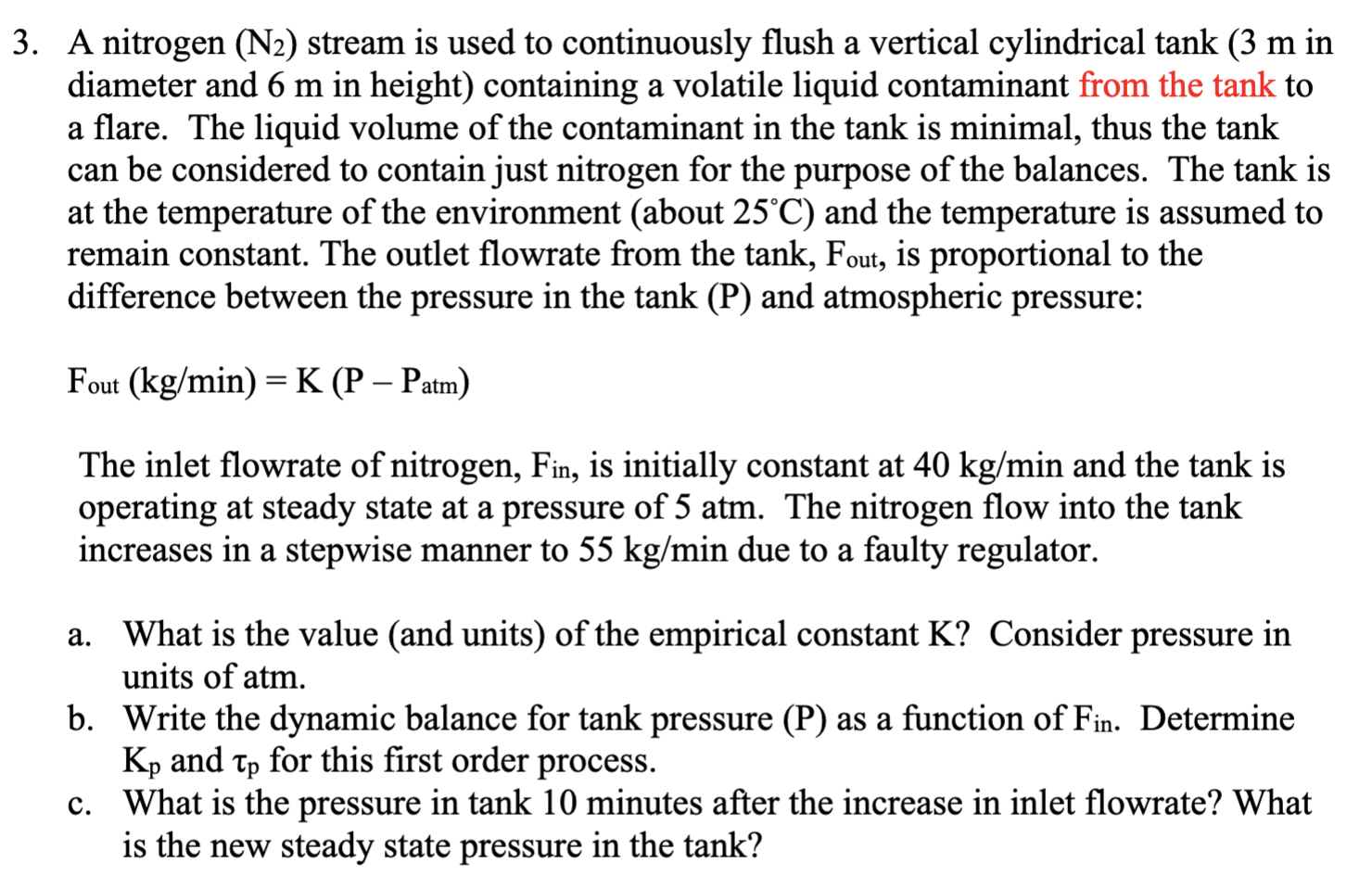  3. A nitrogen (N2) stream is used to continuously flush a