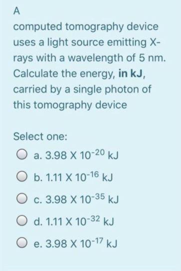  A computed tomography device uses a light source emitting X- rays