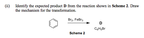  Identify the expected product D from the reaction shown in Scheme