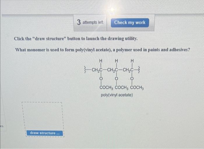  Click the "draw structure" button to launch the drawing utility. What