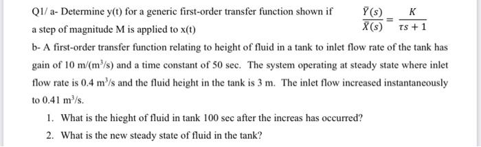 please solution step by step on a paper A4 Q1/ a- Determine
