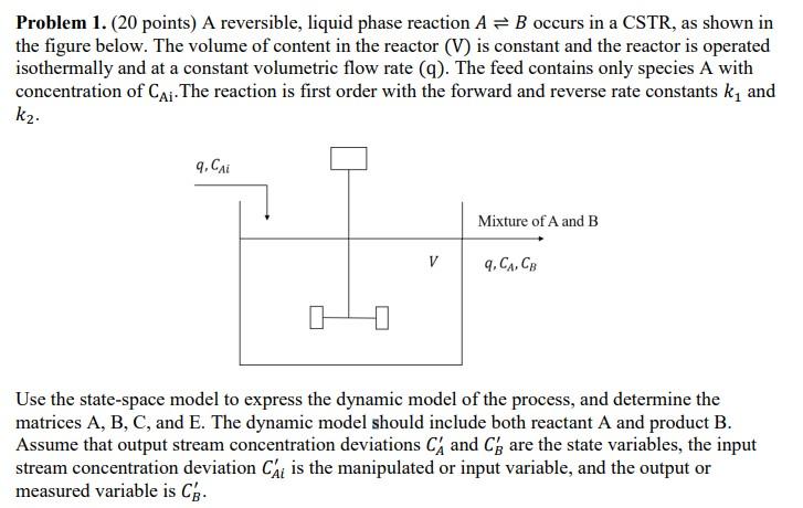  Please explain step by step. Thank you Problem 1. (20 points)