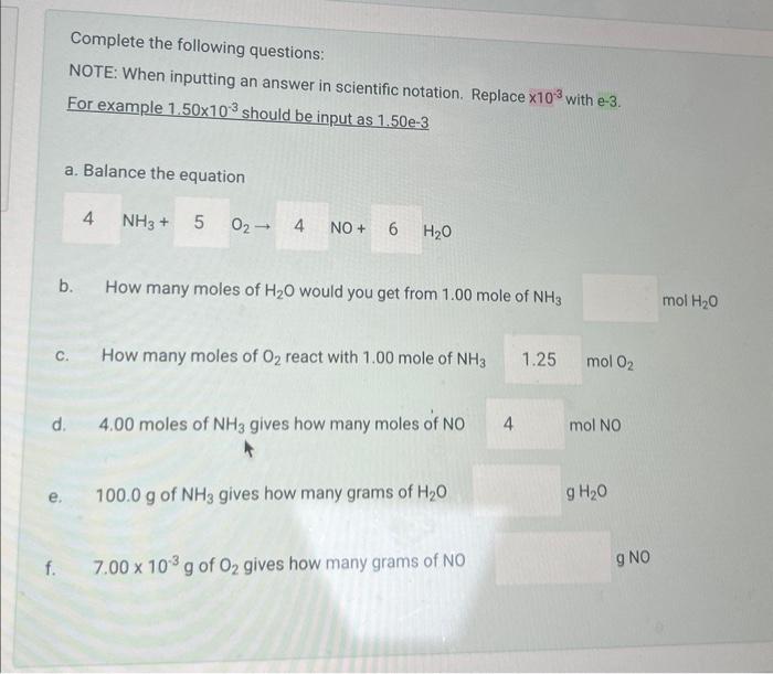 please help me rn Complete the following questions: NOTE: When inputting an