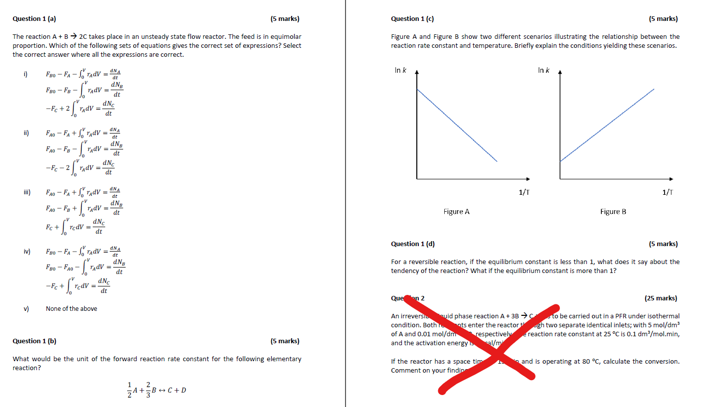  Question 1 (a) (5 marks) Question 1 (c) (5 marks) The