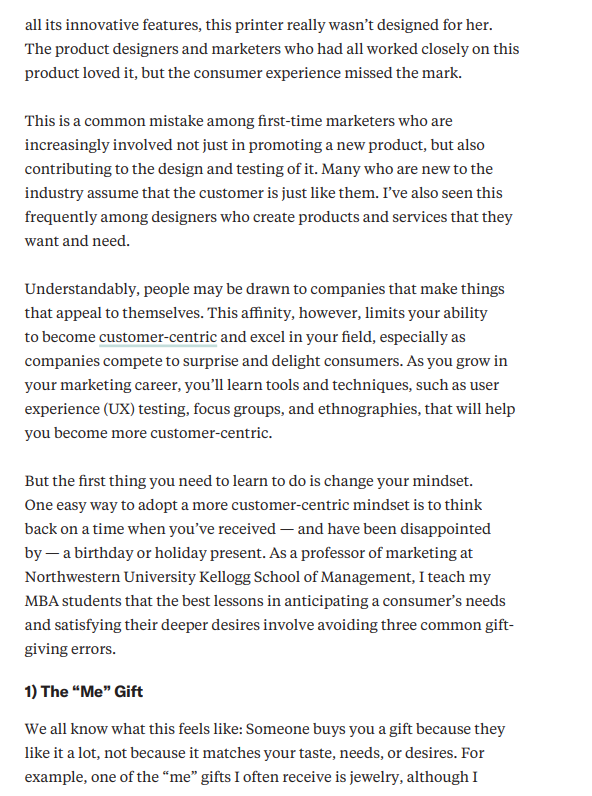 How does the reading relate to new product development? Be creative if