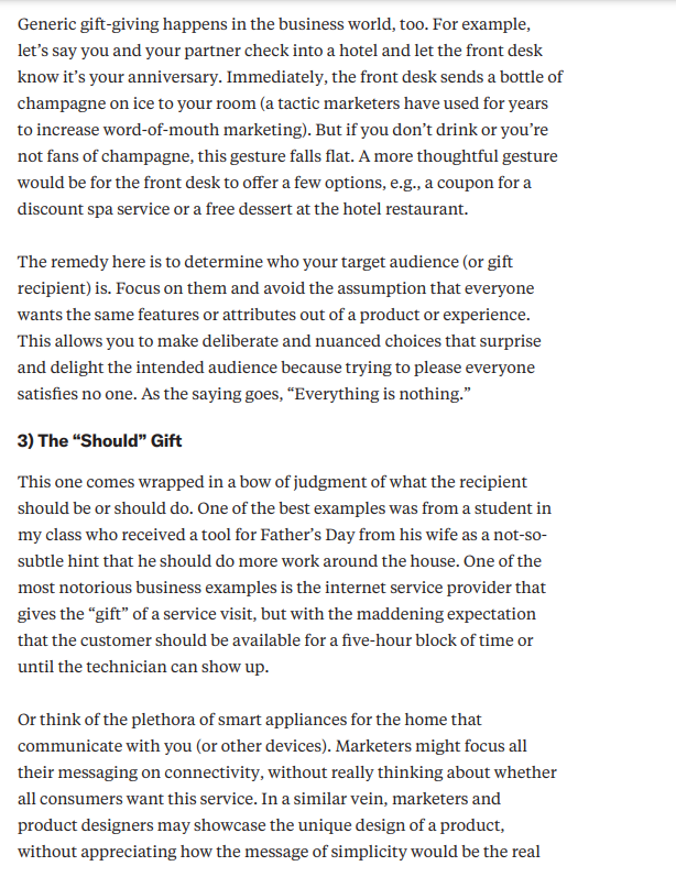 there a part you didn't understand?Did the reading change your thinking? How?