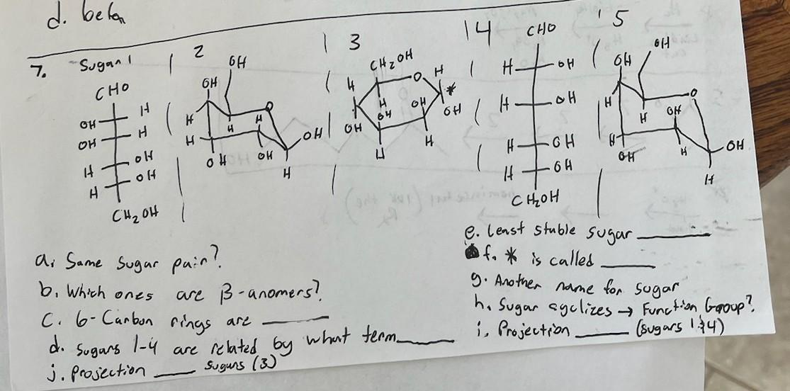 please help, will rate thank you a. Same Sugar pair? e.