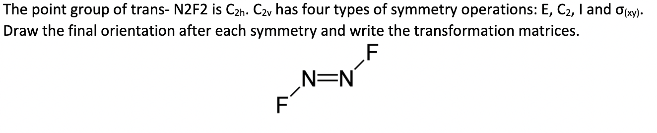 group. C4v point group can undergo both C4 and C2 rotations to