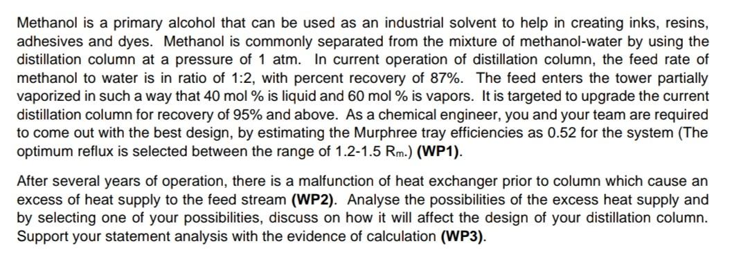 subject: separation process. hello. i would like to ask for help on
