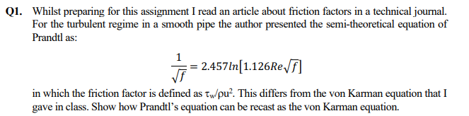  Whilst preparing for this assignment I read an article about friction