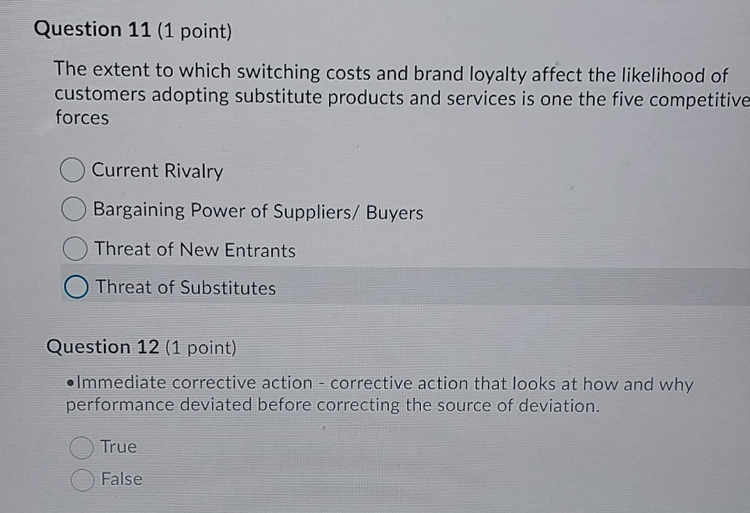 Please help me to answer this question Question 11 (1 point) The