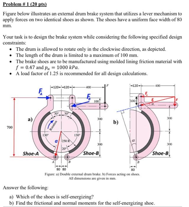  Figure below illustrates an external drum brake system that utilizes a