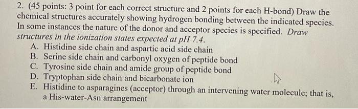  2. (45 points: 3 point for each correct structure and 2