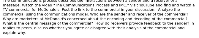 The communications process describes the interactions between a befuel and a