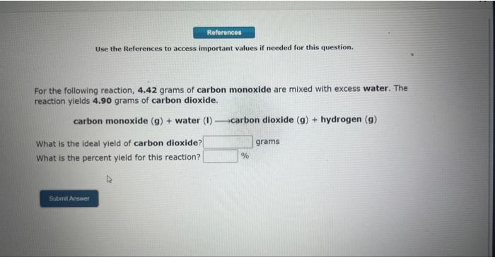  Use the References to access important values if needed for this