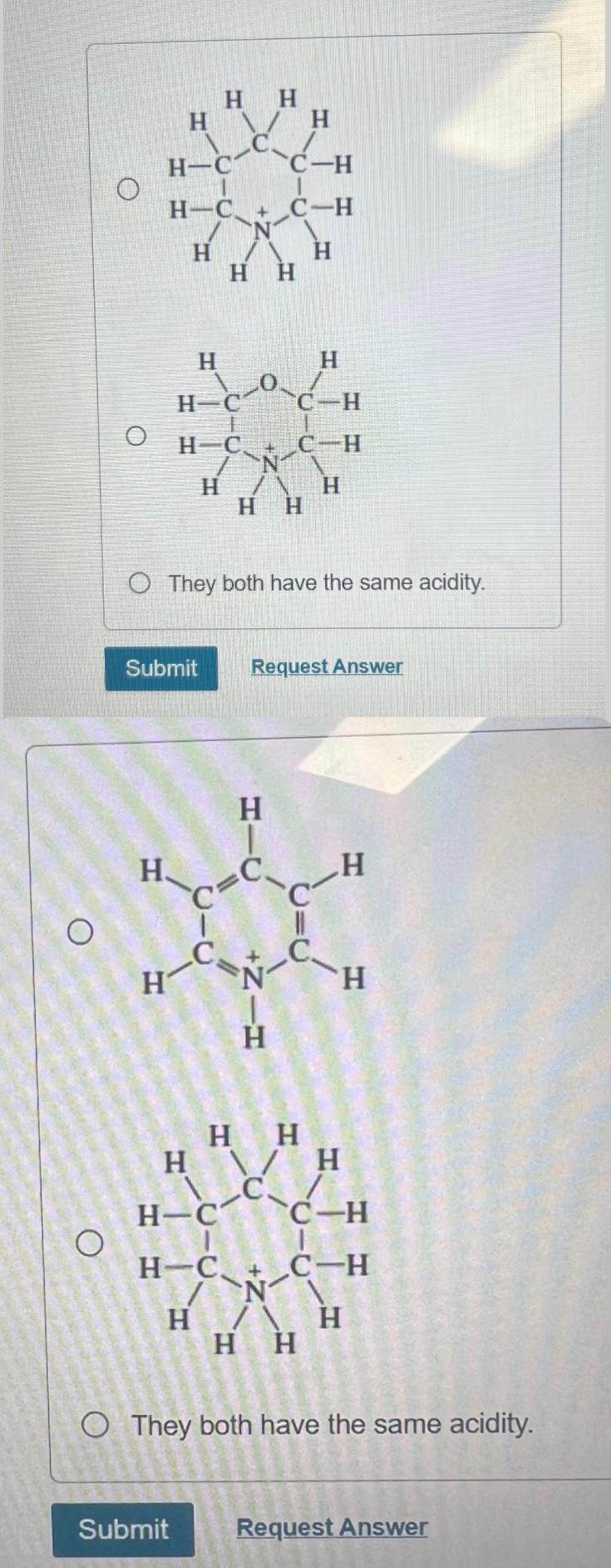  Which is more acidic ? 