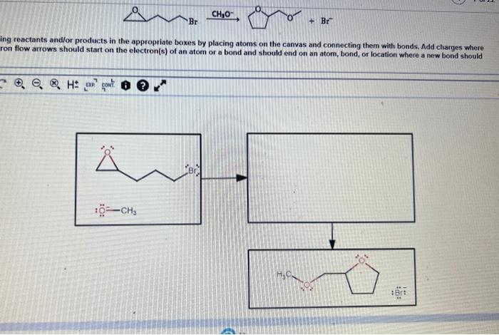 CH3O 9 reactants and/or products in the approptiate boxes by placing