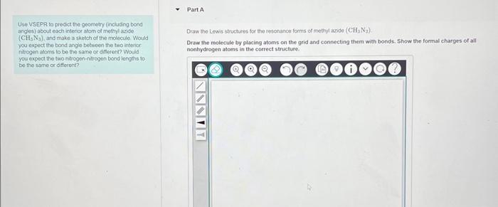  Use VSEPR bo predict the goometry (including bond angles) abovit each