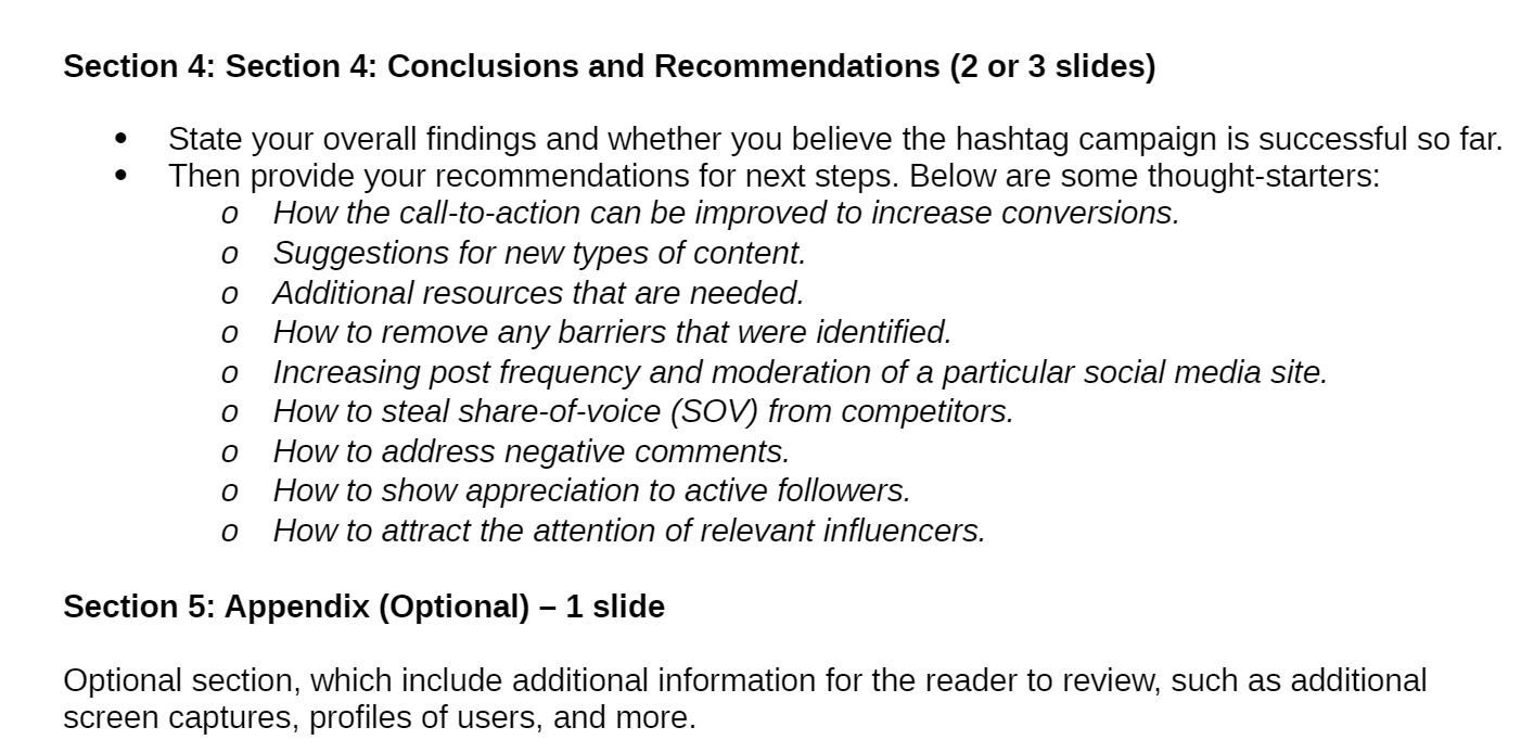 Section 4: Section 4: Conclusions and Recommendations (2 or 3 slides)