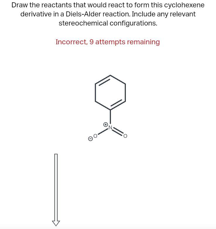 in a Diels-Alder reaction. Include any relevant stereochemical configurations. Draw the reactants