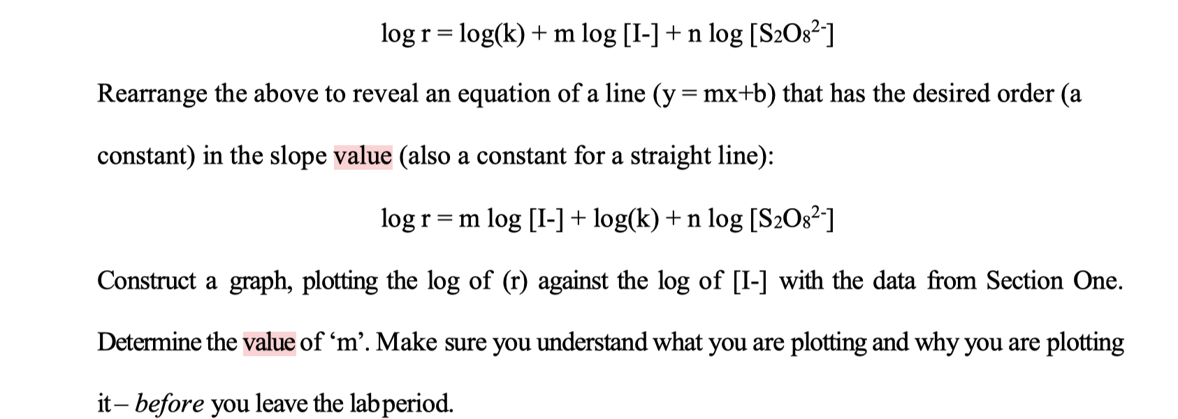  Help me construct a graph, plotting the log of (r) against