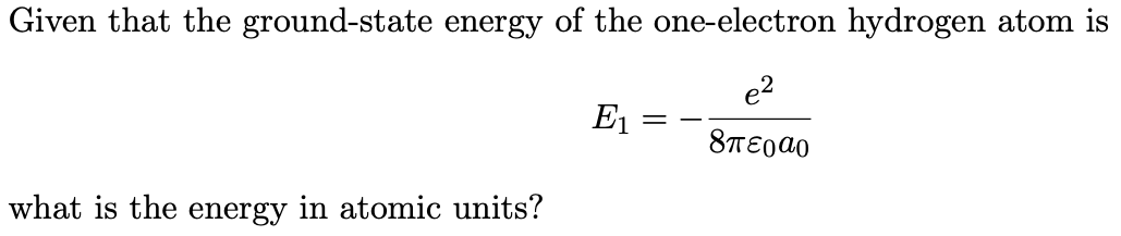  where me = e = h = 40 = 1. Given