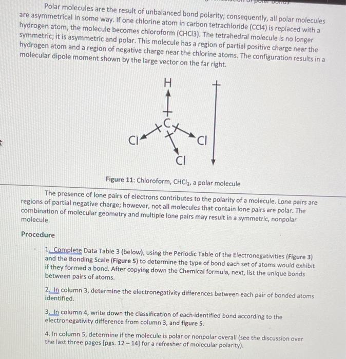 will calculate molecular polarity and identify dipole moment using your results from