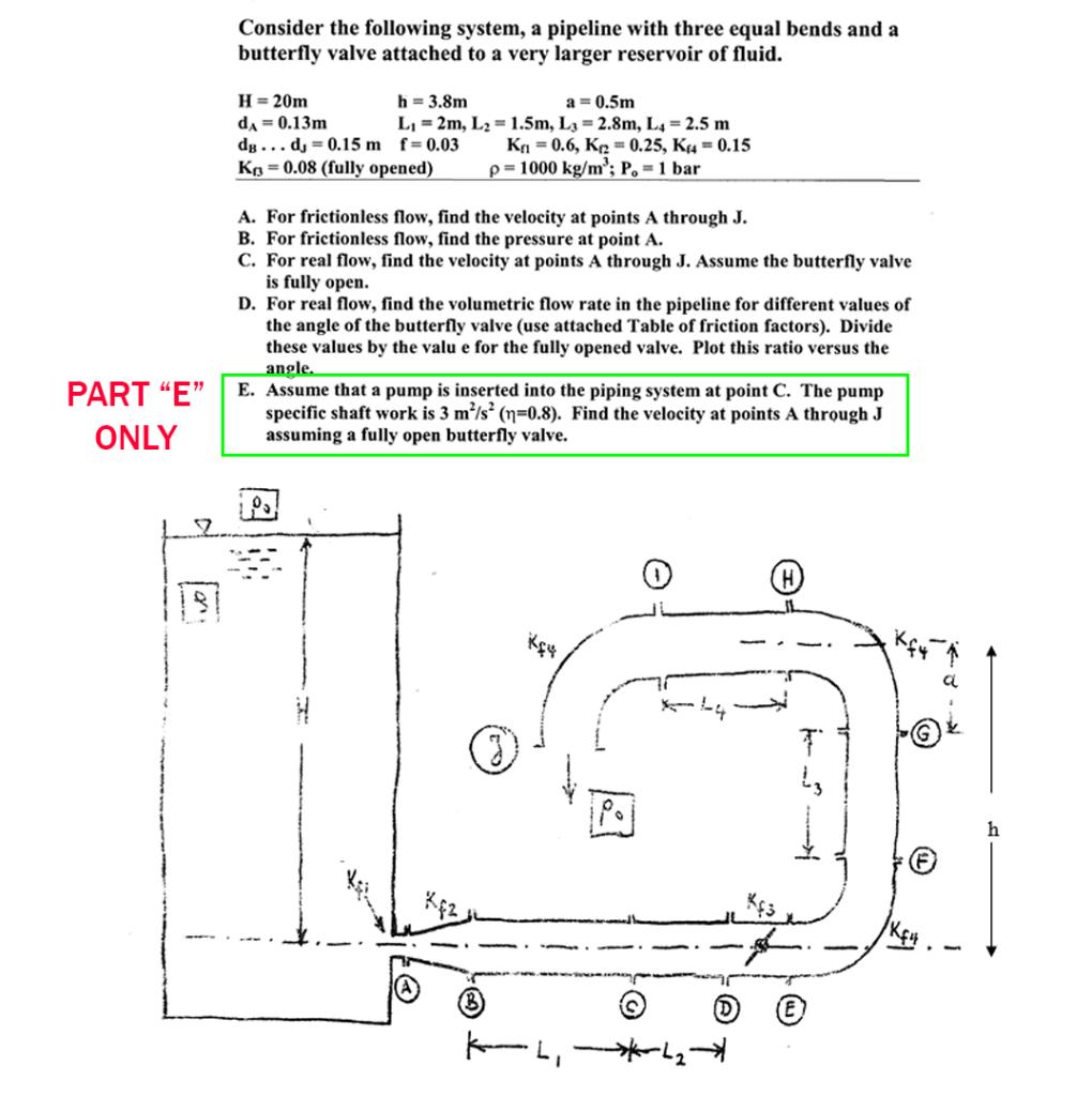 PART "E" ONLY Values provided for Parts A - D Part A: