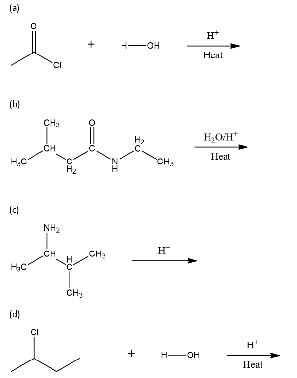  (a) (b) (c) (d)draw the major organic product f 