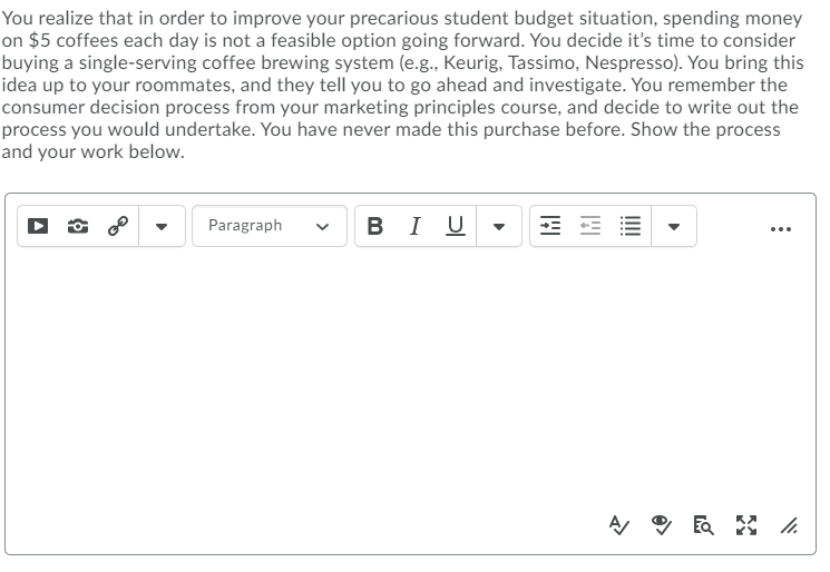 Please quick. You realize that in order to improye your precarious student