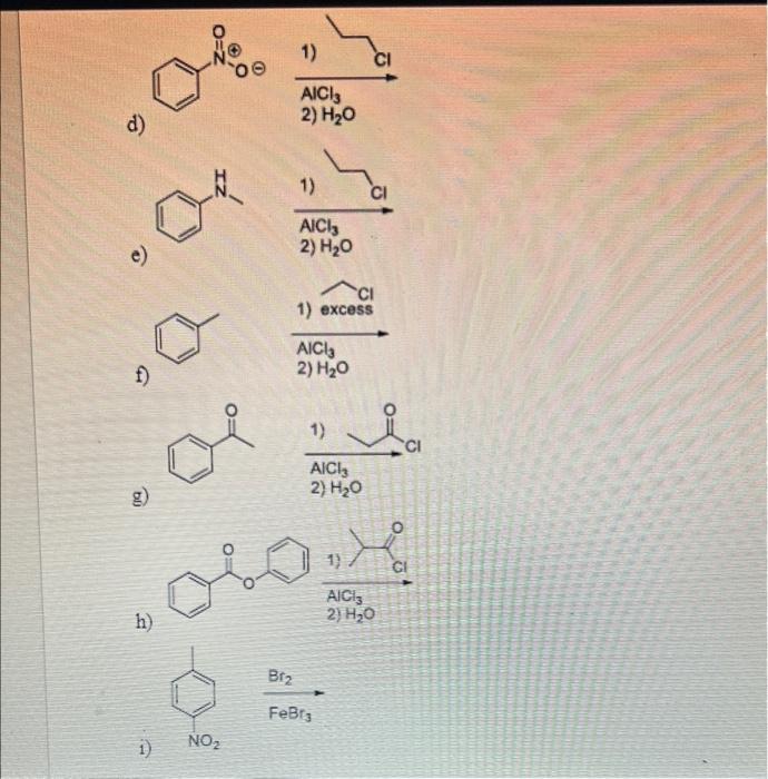 all please d) 1) 2) H2O e) 1) 2) H2O f) 1)