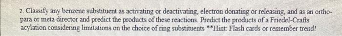excess g) 1) AlCl3 2) H2O 2) H2O h) 1) 2) H2O