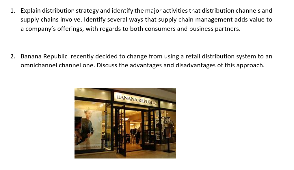 Please how I can solve the below questions Explain distribution strategy and