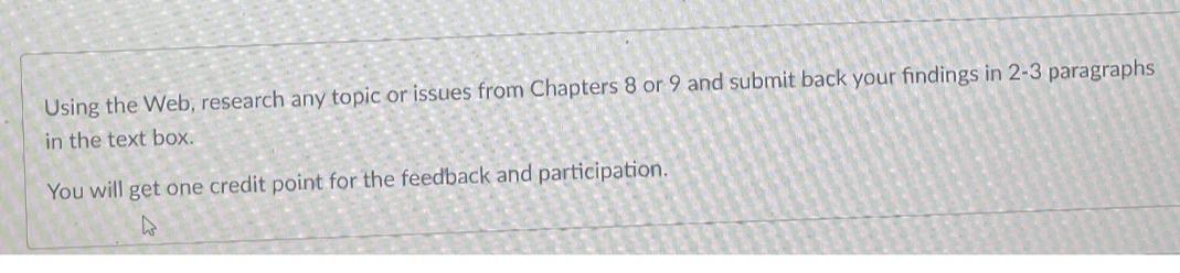 Can you use the Web, research any topic or issue from Chapter
