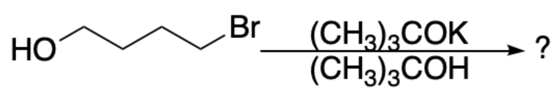  Br HO (CH3)2COK (CH3)3COH
