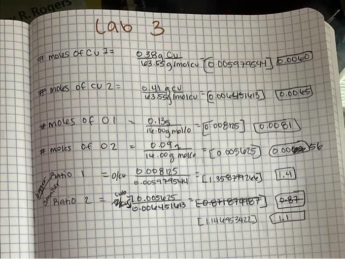 is the question i need help with and my data aquired. Thank