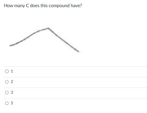  How many C does this compound have? 1 2 3 5