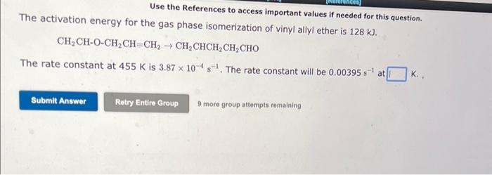  Use the References to access important values if needed for this