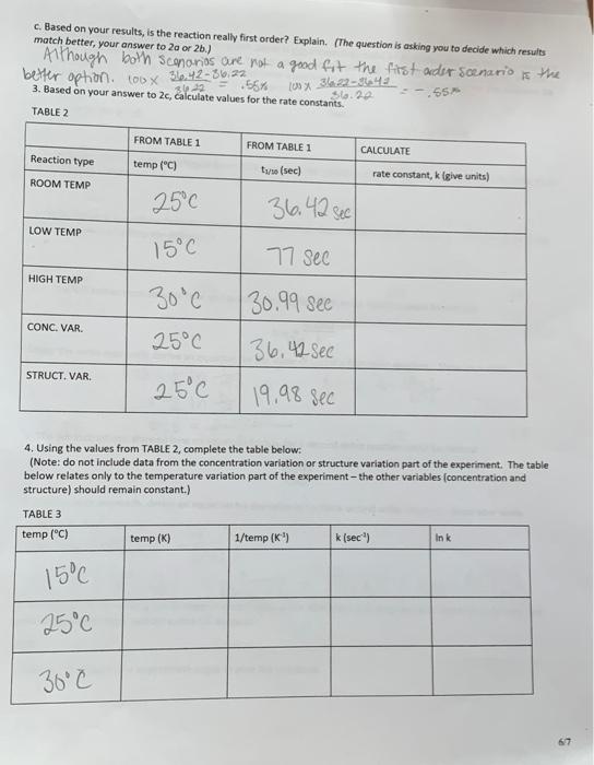how to do number 4. please help! Note: tx/10 values can be